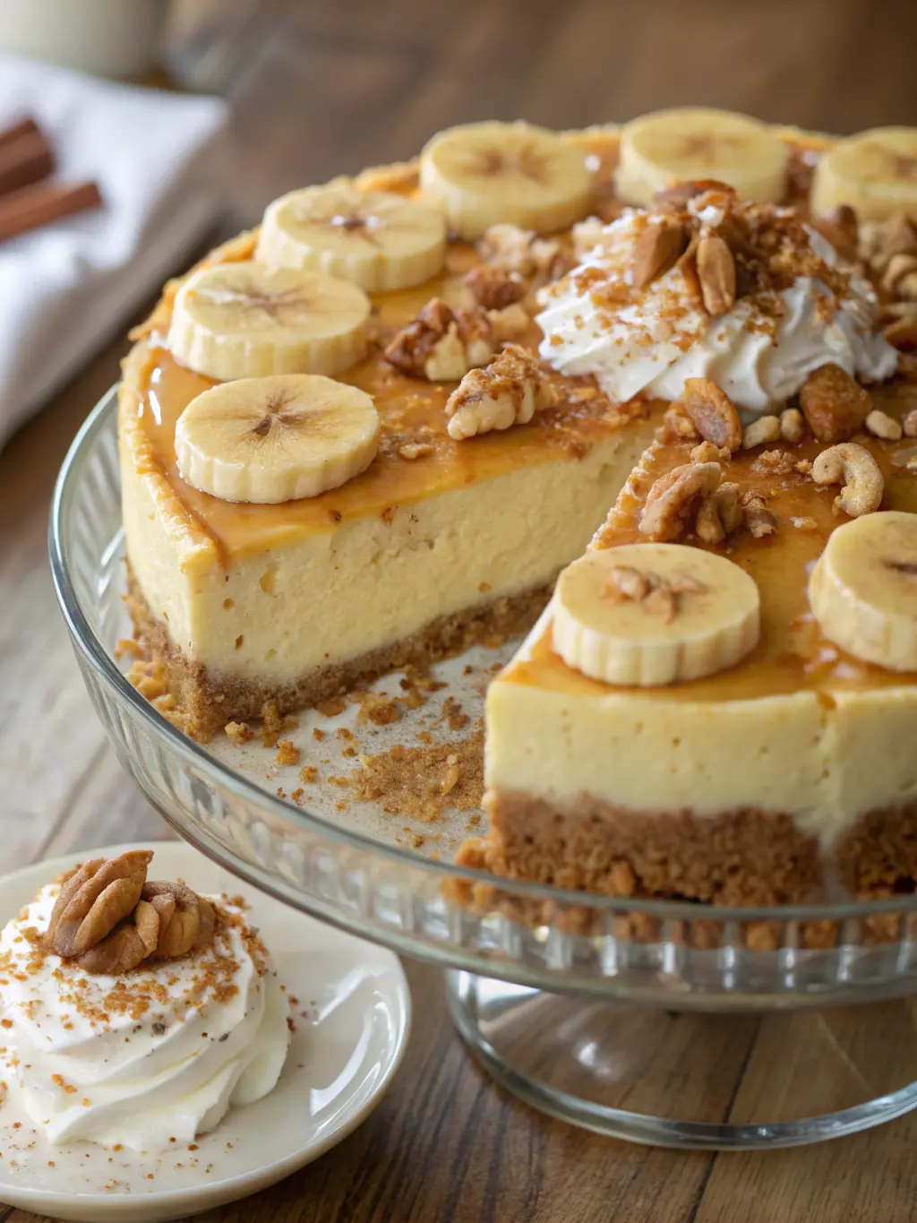 Banana Caramel Nut Cheesecake 9 Ingredients For The Best Flavor