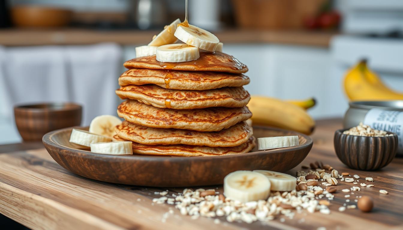 Banana Oat Pancakes