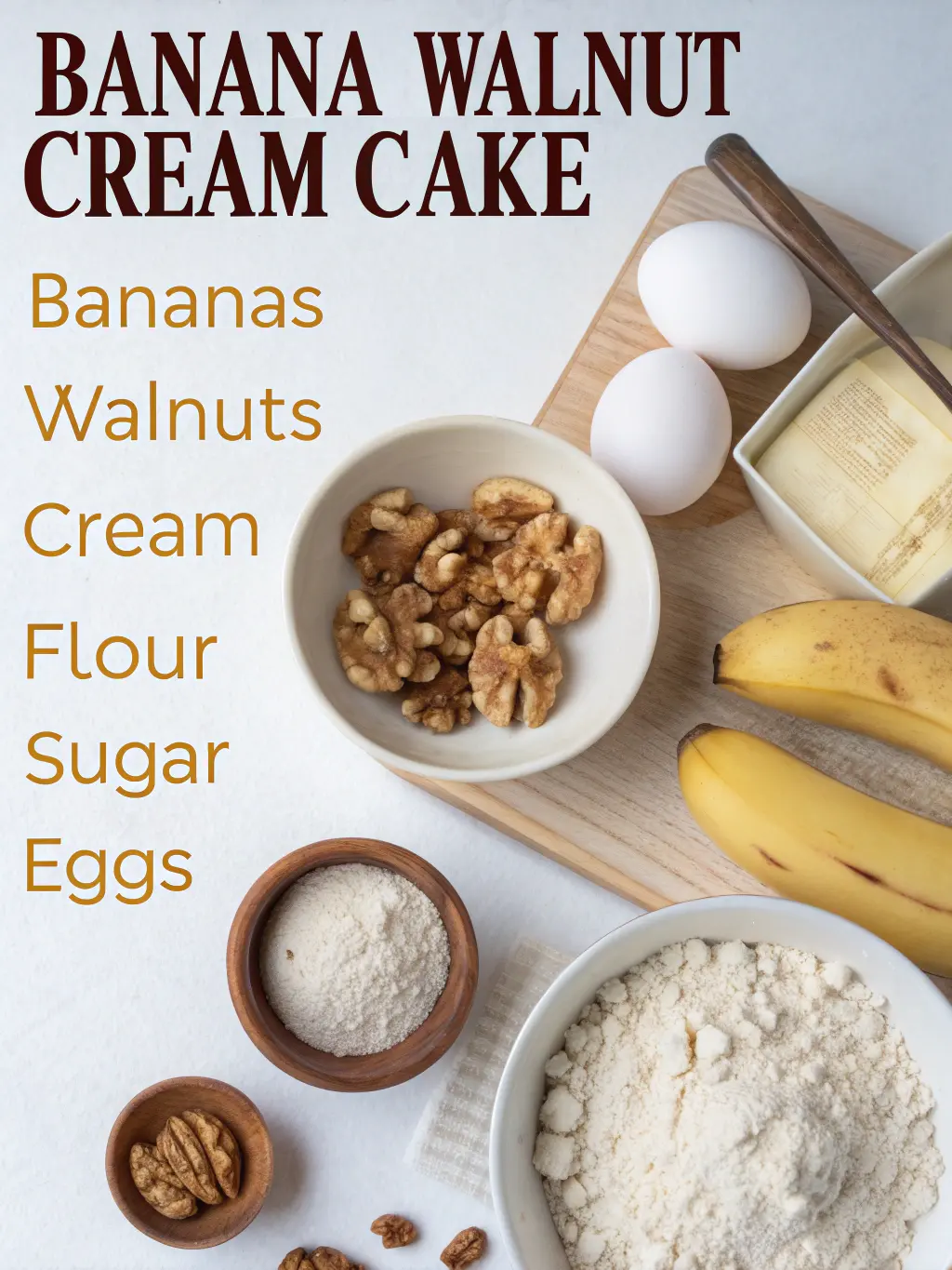 Banana Walnut Cream Cake How To Master 9-Finish Frosting