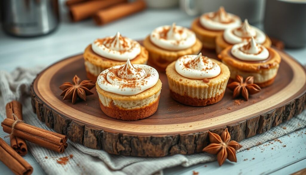 Mini Cinnamon Roll Cheesecakes