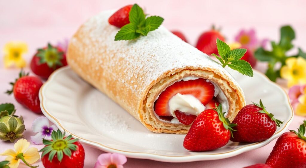 Strawberry Shortcake Roulade