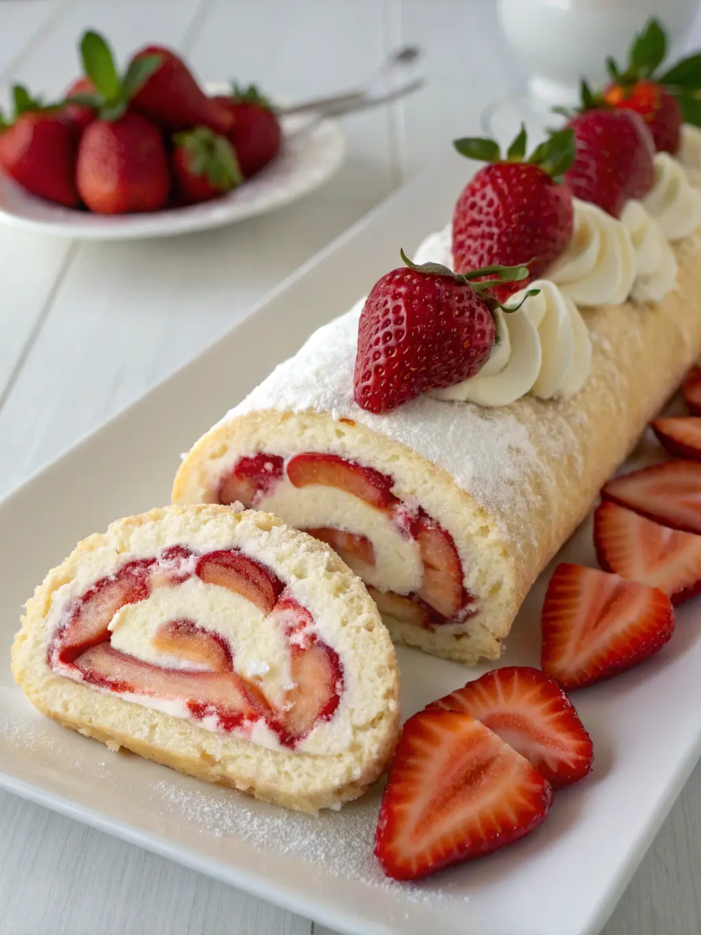 Strawberry Shortcake Roulade How to Make in 7 Quick Steps