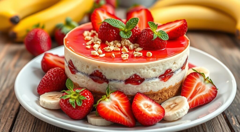 health benefits of banana-strawberry dessert