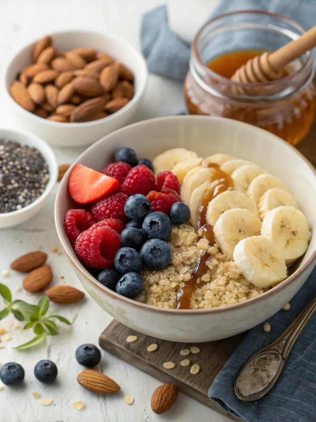 Quinoa Breakfast Bowl with Fruits